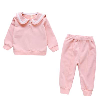 China 2021 New Chinese Style Girl's Clothing Set Children's Two-Piece Set Children's Clothing Set Navy Style Children's Clothing for sale