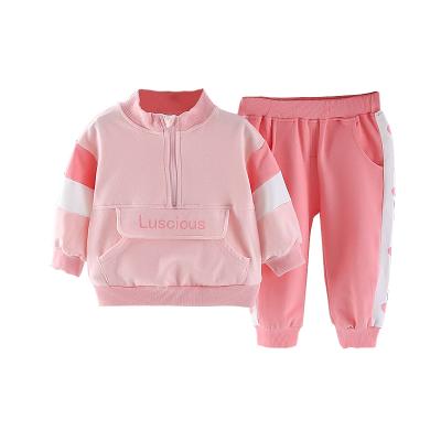 China Two-Piece Suit Children's Clothing Set Sports Girl Casual Children's Dressing Set For Summer Autumn Wear for sale