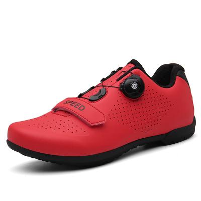 China Bicycle shoes 2021 new pure black sports cycling shoes bicycle road shoes outdoor mountain locking power for sale