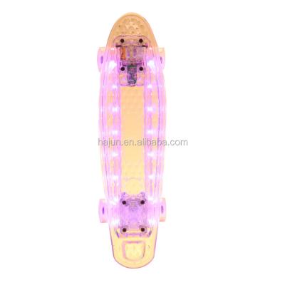 China High Quantity 22 Inch LED Plastic Light PC Skatebord for sale