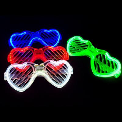 China Non-Polarized Glow-in-the-dark Toys Stall Makers New LED Glass Lampshade Cool Light Glow Glasses Party Lead Glasses for sale