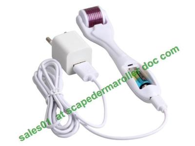 China 3 in 1 function Vibration LED Microneedle derma rollers for sale