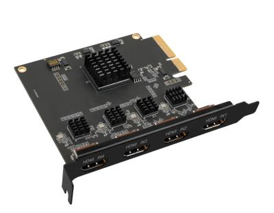 China 4 Channel HD-SDI Video Capture Card for Xos X 1920x1080 Windows 10 Professional Grade for sale