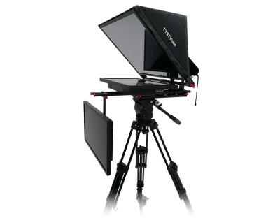 China Dual Screen Teleprompter for Broadcast Recording Room 21 inch Large Screen for sale