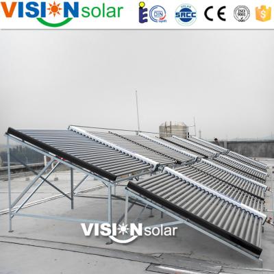 China Vacuum Tube Type Tent Heating Stainless Steel Solar Collector Project for sale