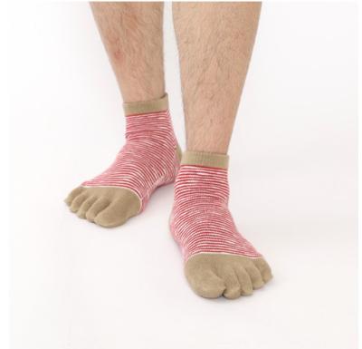 China Wholesale Custom Designer Crew Logo Business 5 Soft Toe Sock Job Five Finger Socks For Men for sale