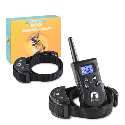 China 2021 Amazon Best Selling Viable Adjustable Electric Dog Collar Waterproof Dog Training Training Equipment Remote Control for sale