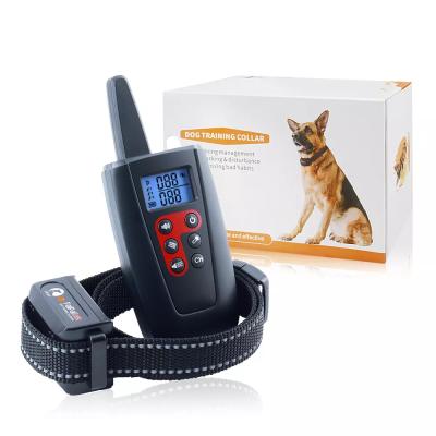 China Viable Dog Training Collar With LCD Display No Shock Collar Dog Waterproof Remote Control Device Charging Training Collar for sale