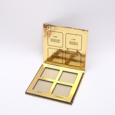 China Recyclable High End Simple And Elegant Folding Multilayer Paperboard Private Label Eye Shadow Conditioner Color With Mirror Vanity Case for sale