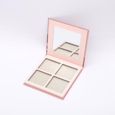 China Wholesale Recyclable 4 Color Mirror Custom Makeup Emboss Technology Gold Onion Eyeshadow Palette Empty Paper Box for sale