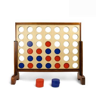 China Indoor Game / Outdoor Game Yard Game Set Wooden Giant 4 Connect In A Row Connect 4 Game For Kids for sale