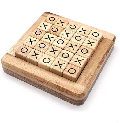 China Tac Toe Game Board Wood Family Tic Tac Toe Game Indoor Classic Game /Outdoor Game To Play for sale