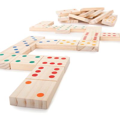 China Giant Indoor Game/Outdoor Garden Game Outdoor Game Dominoes Set for Family Fun (28 PCS) for sale