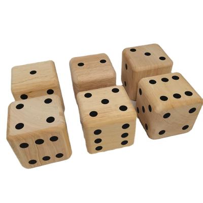 China Giant Wooden Indoor Game Yard/Outdoor Game Yard Outdoor Game Dice Set For Family Fun (6 PCS Each Set) for sale