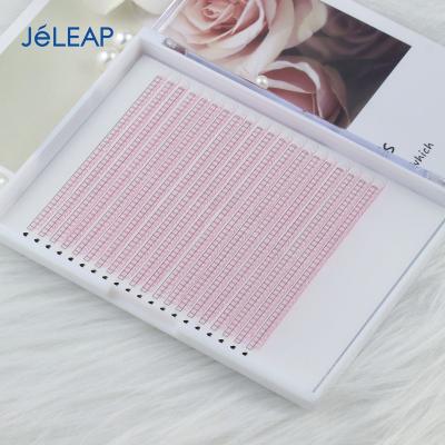 China Natural Colorful Pink Long Premade Fans 3d 4d 5d 5d 7d 8d Tapered Fan Lashes 0.03 0.05 0.07 C cc D Dual Density Curl Premade Volume Fans Wicks for sale