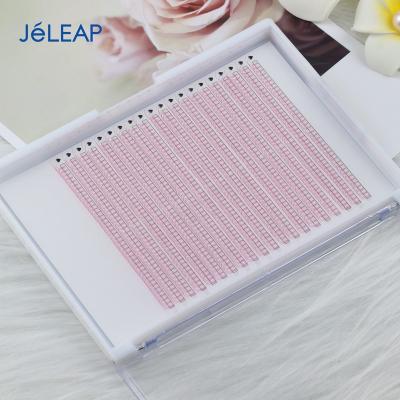 China Korean Long Sellers Natural Fiber Eye Wicks Color Pre Made Volume Fan Eyelash Extensions 3d Pink 0.07mm 20 Lines Premade Volume Fans Wicks for sale