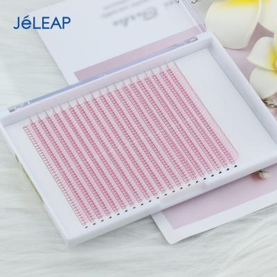 China Salon Long Natural Pink 20 Large Tray Pointy Base 3d 4d 5d 6d 7d 8d Premade Xxl Fans Lash .07 0.1 Volume Lash Extension Promade Premade Fan for sale