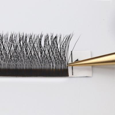 China Wholesale Full Volume W YY Shaped Lashes 0.05 .07 Synthetic Clover Lash Fan Volume Extension Mink Eyelash Matte Black Soft Premade Clover for sale