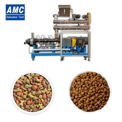 China Large capacity dog ​​maquina de Para alimentos de Para mascotas de dogfood machine pet dry twin screw extruder for sale