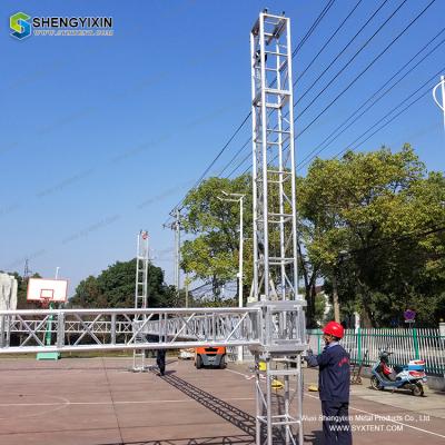 China Popular aluminum truss with roof DJ booth truss Event stage scene Portable truss/lighting lifter /truss lift tower for sale