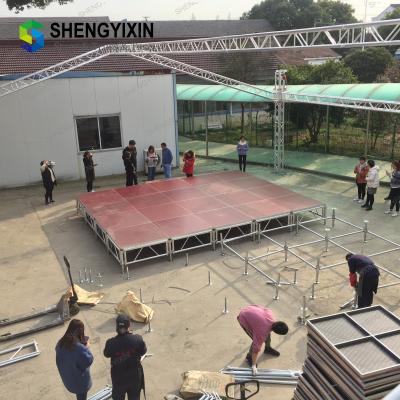 China Portable Stage Lighting Backdrop Frame Aluminum Alloy Stage Frame Truss Structure For Sale for sale