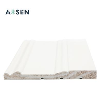 China Modern Cheap Durable S4S S3S Highly Finish Skirting Board White Skirting Board for sale