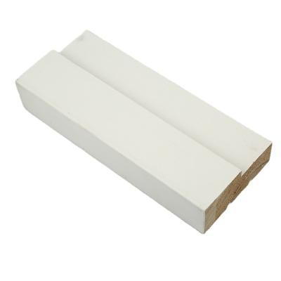 China Modern White Gesso Primed Wood Door Frame Door Jamb Frames for sale