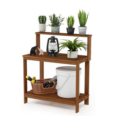 China Modern Indoor and Outdoor Hardwood Plant Stand Flower Display Stand for Garden Balcony for sale