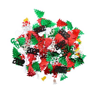 China 2022 Wholesale Black Christmas Confetti Durable Santa Claus Christmas Tree Jolly Christmas Wedding Confetti for sale