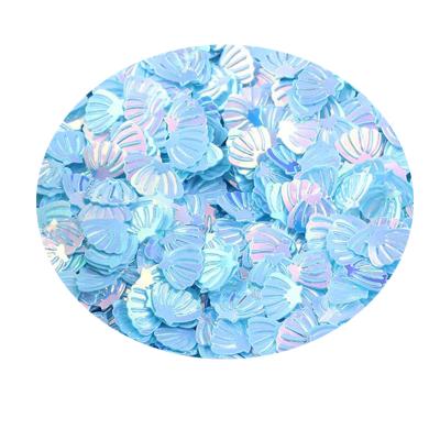 China Waterproof Blue Colorful Confetti Shells Wedding Lover Decoration Baby Shower Birthday Party Scattered Confetti for sale