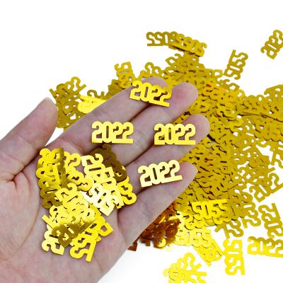 China Waterproof 2022 New Arrival Gold Confetti Wedding Decoration Christmas Decoration Birthday Wedding Table Decoration for sale