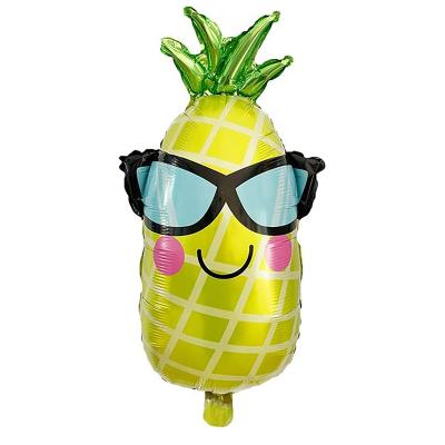 China Waterproof Pineapple Balloon Foil Helium Hawaii Fruit Party Balloon Wedding Birthday Decorations for sale