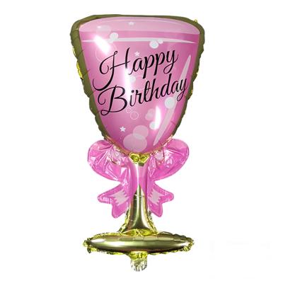 China Waterproof Happy Birthday Tumbler Foil Balloon Birthday Party Supplies Birthday Event Decoration for sale