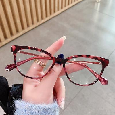 China High Quality NIWOTA 7836 Fashionable Cat Eye Women Optical Frame Anti Blue Light Glasses for sale