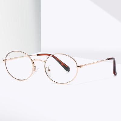 China Wholesale Fashionable Metal High End Ultra Light Oval Frame NIWOTA 8605 Women Optical Glasses for sale