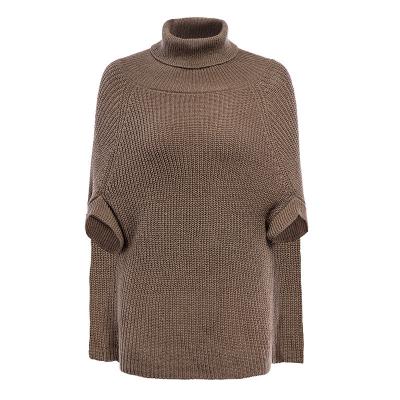 China Oversized Knitting Women Breathable Apparel Autumn Pullover Turteneck Sweater Women for sale