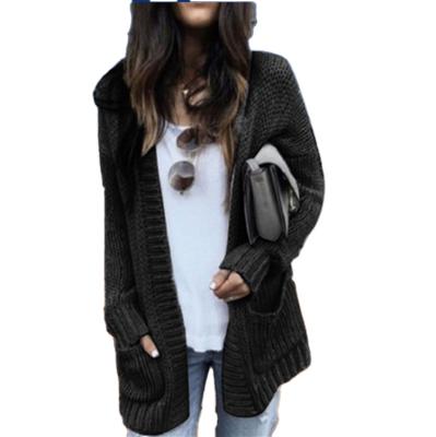 China Autumn Winter Batwing Long Sleeve Breathable Smooth Knitted Cardigan Sweater Women for sale