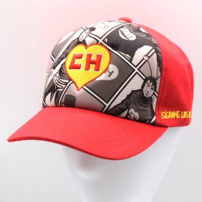 China COMMON OEM Custom Design Your Own Logo Trucker Baseball Cap Cotton 5 Panel Mesh Snap Back Men 5 3D Embroidered Patch Trucker Bulk Hat for sale