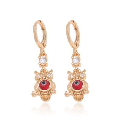 China Evileye FASHIONABLE design earrings aretes de mujer safety pin gold plated ladies fashion earrings for sale