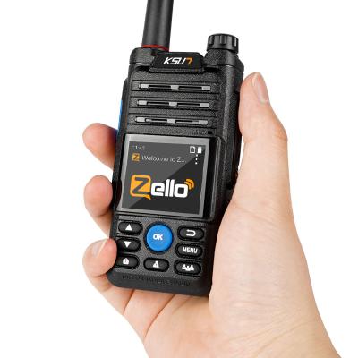 China Android POC Network Radio Sim Card 4g LTE 3g 2g Long Range Zello WiFi 200km Long Two Way Radio Professional Walkie Talkie for sale