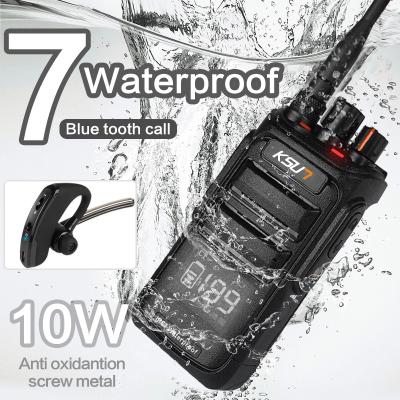 China Blue Tooth P80 Radio Set Handy Waterproof Intercom IP67 Waterproof Radio Receiver Station Communicator Walkie Talkie 8000mAh for sale