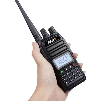 China NOAA Weather Channel 6 Bands Ham Two Way Radio Waterproof Air Band Intercom Police Marine Walkie Talkie 6000mAh Wireless Scanner for sale