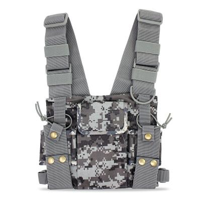 China Shockproof Nylon Two Way Radio Holder Carry Case Pocket Walkie Talkie Bag Pouch Trunk Bag For Motorola Yaesu Hytera pt-12 for sale