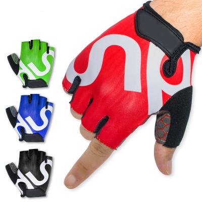 China Factory Wholesale Unisex Outdoor Fitness Half-finger Bicycle Riding Sports Cycling Bike Gloves for sale