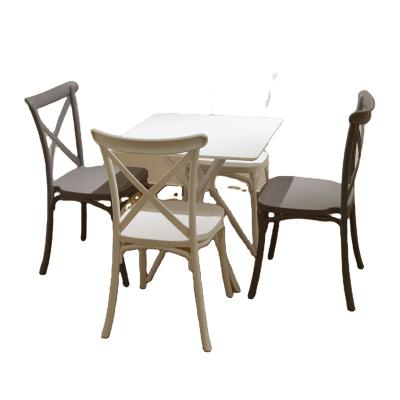 China Indoor plastic dinng table & outdoor high quality waterproof garden furniture dining table and chair set for sale