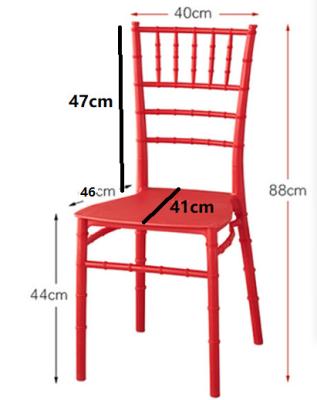 China Plastic dinng chair indoor& Outdoor Banquet Party Event Chiavari Useful Weddings Events With UNE EN12520 Test Report Plastic Chair for sale