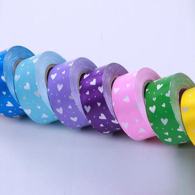 China Wholesale Single Color Printed Printed PP Color Ribbon For Christmas Party Birthday Gift Decoration for sale