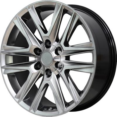 China Hot Aluminum Alloy Wheels Cars Rims 6 Holes 20 Inch Silver Alloy Passenger Car Wheels For Toyota Fit Auto Parts for sale