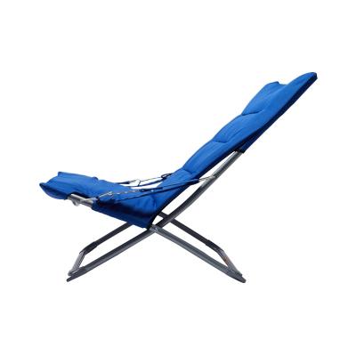 China Modern Portable Outdoor Indoor Foldable Beach Chair Camping Fishing Garden Folding Sun Sofa Chair Arm Adjustable for sale