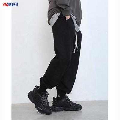 China OEM Wholesale Men's Casual Pants Breathable Custom Sport Cotton VELVET Joggers Printed Logo Pile Sport Tracksuit for sale